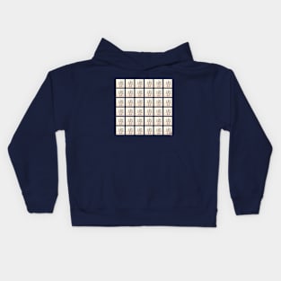 Modern Geometric Origami Bot Tee 3 Kids Hoodie